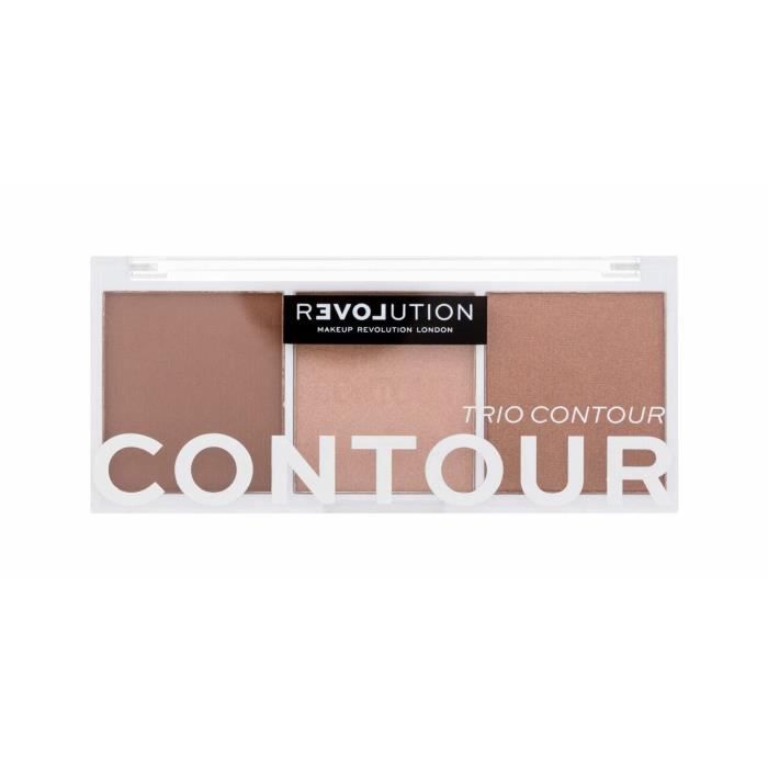 Palette de contouring Revolution Relove Colour Play Trio – teinte Sucre Cuit, 3 x 2 g