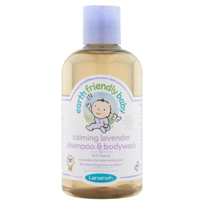 Earth Friendly Baby ECOCERT Calmant Lavande Shampoing & Bodywash 250 ml-EFB-018