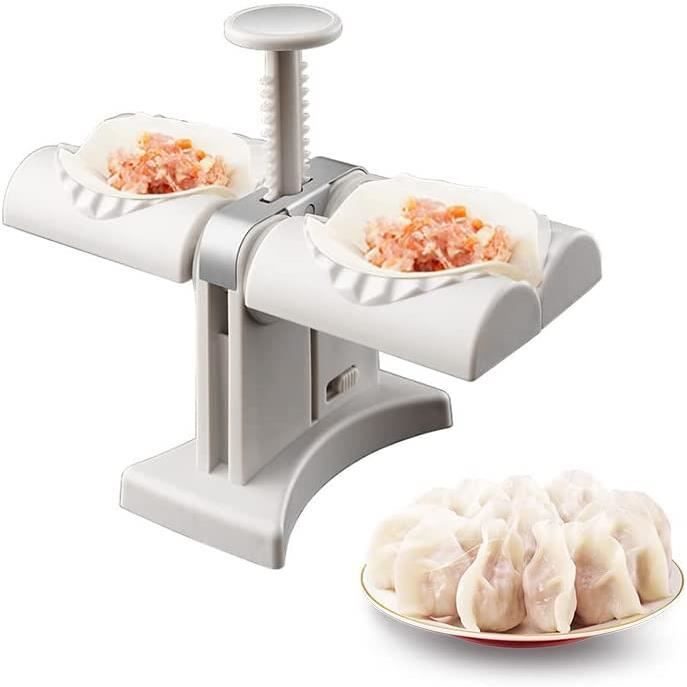 Machine à raviolis automatique, enroulez deux à la fois, moule à raviolis automatique à double tête, outil de fabrication de ravioli