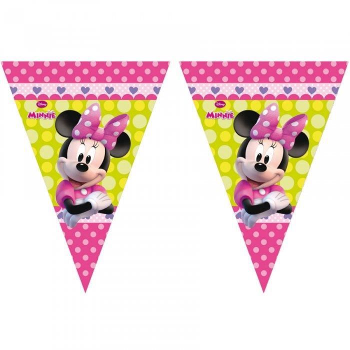 Guirlande - Minnie Bow-Tique - Taille Unique - Plastique - Rose et Jaune - Enfant Fille