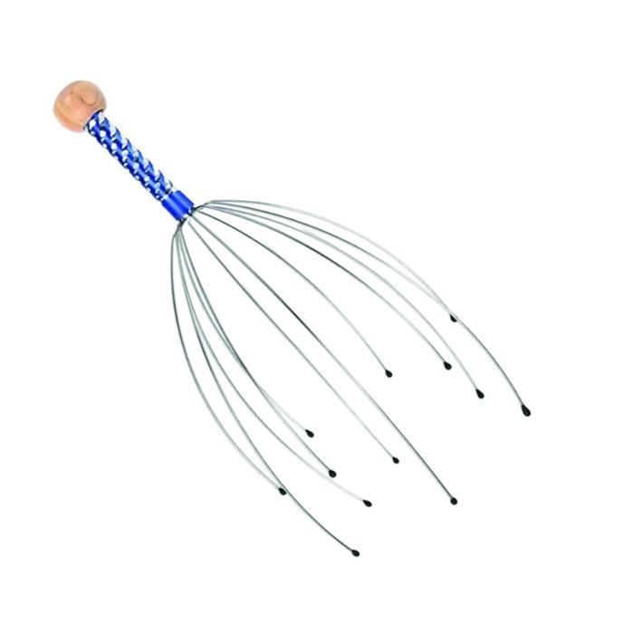 Instrument de Massage Cuir Chevelu - Masseur nuque et tête - Massage Cheveux et Tête - Massage araignée détente picots