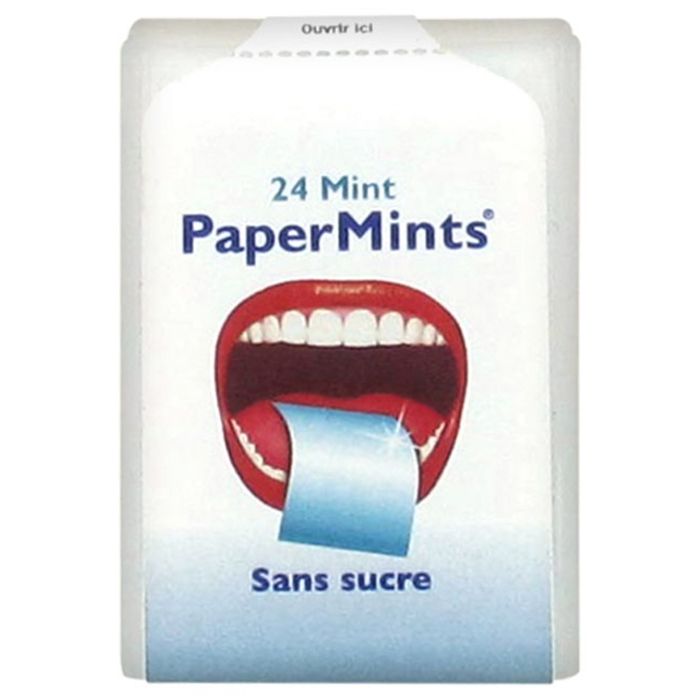 Feuilles à Manger - PaperMints - Original - Sans Sucre - 24 Feuilles - Menthe Fraîcheur