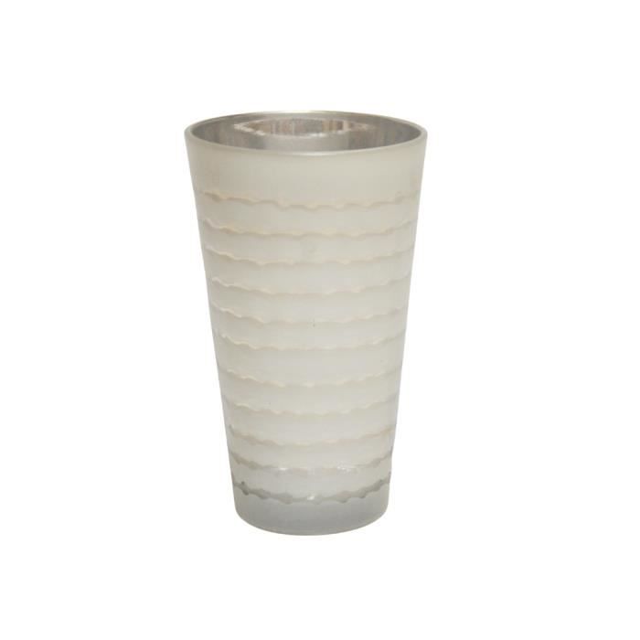 VASE WAVE METALIQUE 15CM