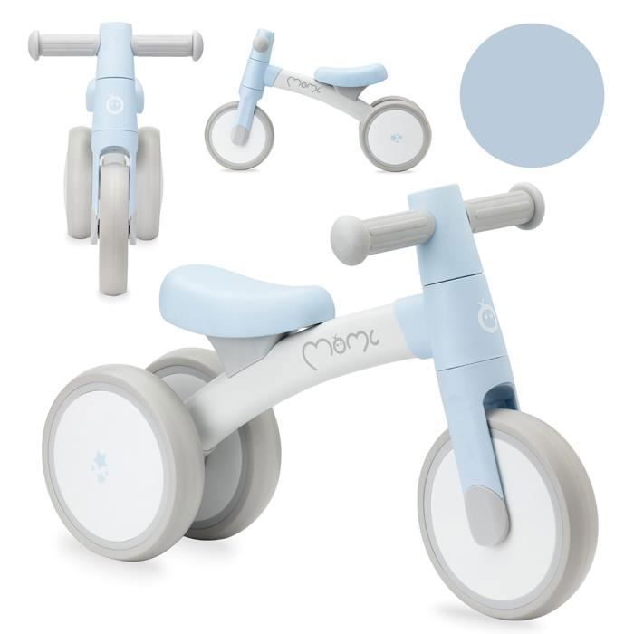 MoMi TEDI – Draisienne Bébé sans Pédales – Ultra Légère 1,35 kg – Cadre Aluminium – 1 à 3 Ans – Bleu