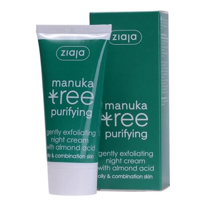 ZIAJA Tree Manuka Crème nuit 50 ml, peaux grasses et mixtes