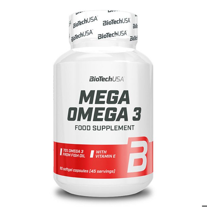 Oméga 3 BioTech USA - Mega Omega 3 - 90 Capsules molles