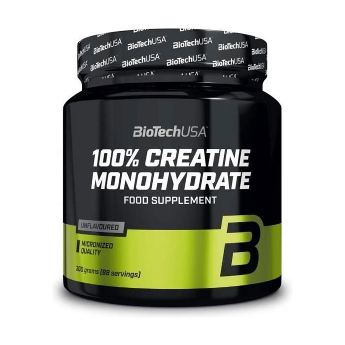 BIOTECHUSA - 100% monohydrate de créatine - Sans saveur 500 g