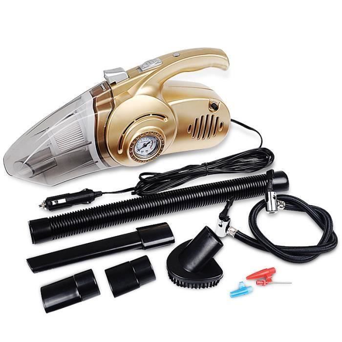 2800Pa 4 en 1 Aspirateur Auto Portable avec Gonfleur de Pneus Pompe Air Bo32735