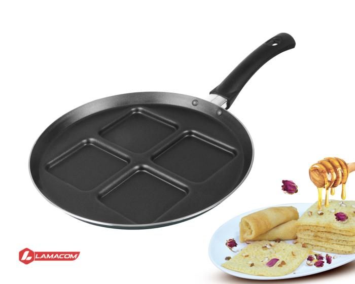 POELE A CREPES 4 EMPREINTES