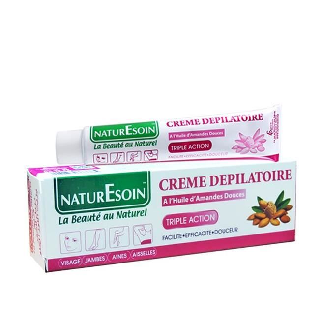 NaturEsoin-Crème Dépilatoire à l’Huile d’Amandes Douces-50 ml