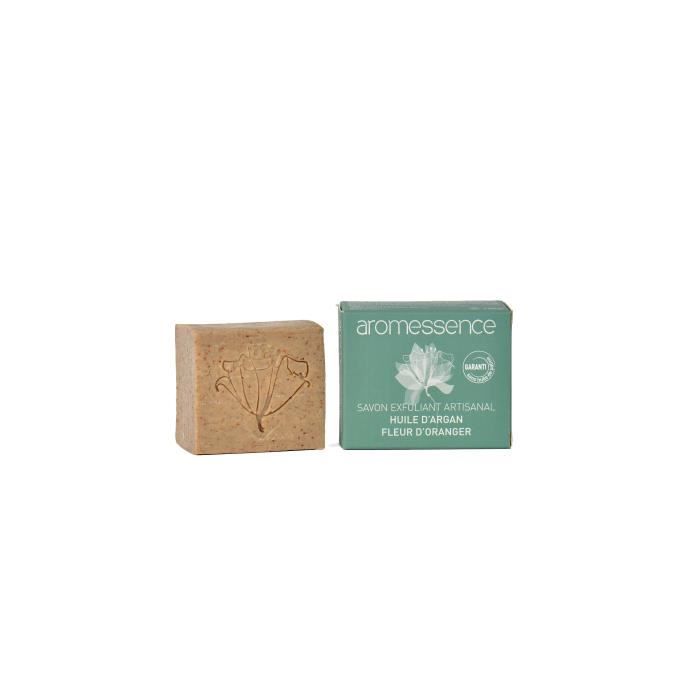 Savon exfoliant artisanal Huile d'Argan & Fleur d'oranger