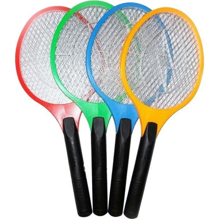 1 UNITÉ-Raquette Électrique Tue Mouche Anti Insecte LED Raquette à Moustique Tapette à Mouche Électrique Alimenté par Piles