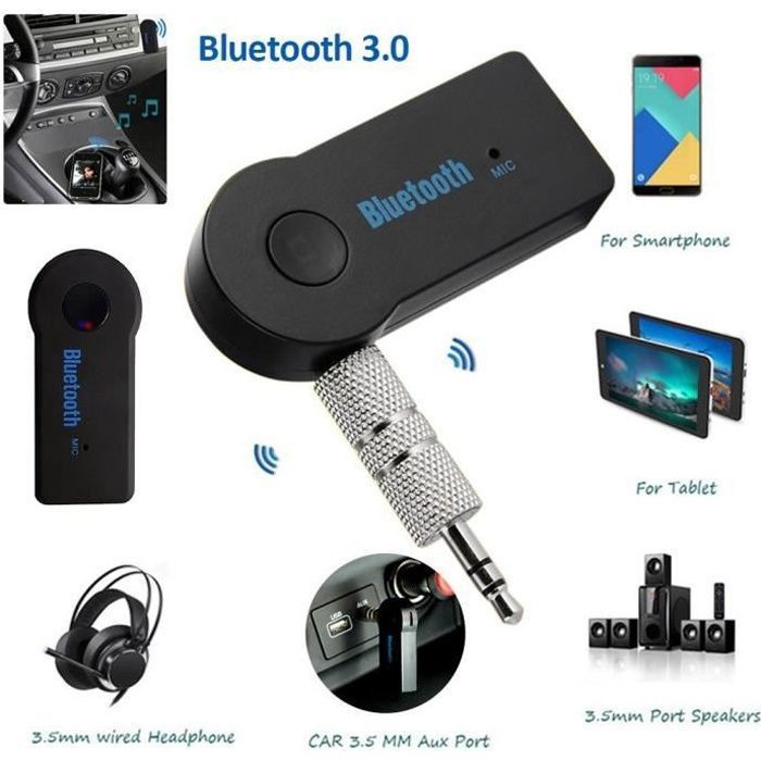 Récepteur Émetteur Bluetooth - Accessoire Réseau - 3.5mm Jack - Bluetooth 5.0 - Audio sans fil - A2DP