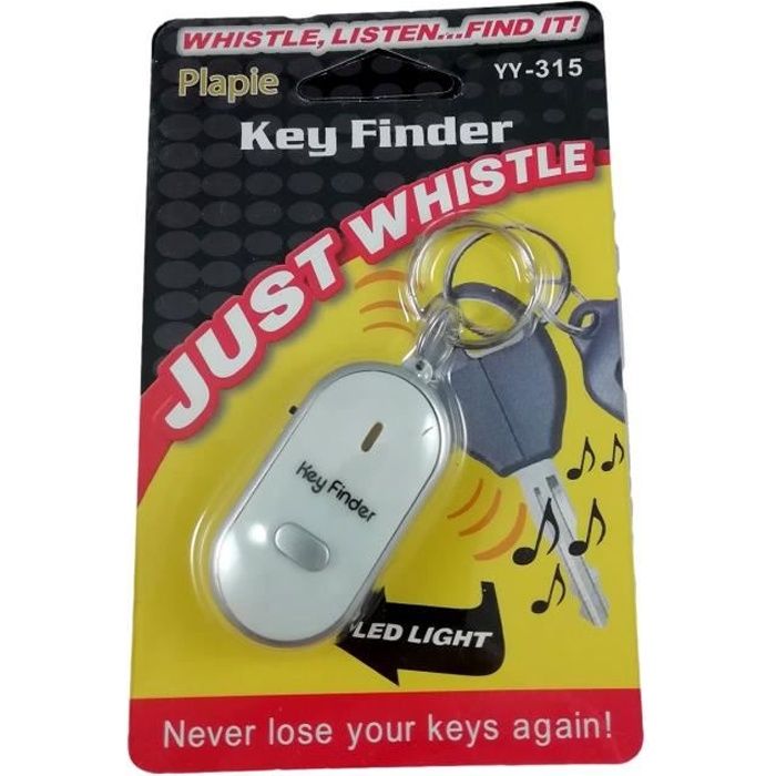Porte Clé Détecteur de Clef Anti Perte Sifflez il répond Tracker Key Finder
