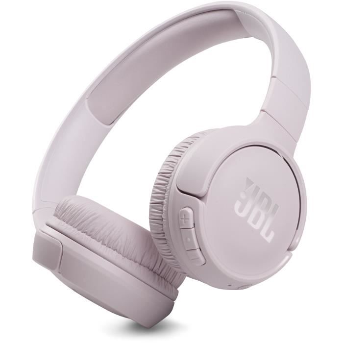 JBL Tune 510 BT - Casque supra-auriculaire sans fil - Son JBL Pure Bass - Bluetooth 5.0 - Jusqu'à 40h d'autonomie -Rose