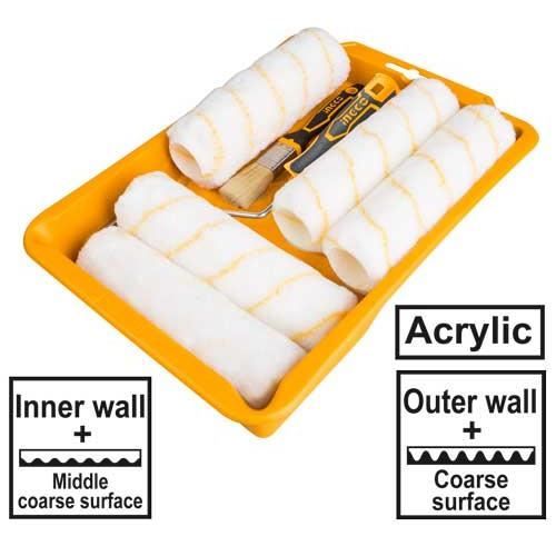 INGCO SET DE 8 PIÈCES POUR ROULEAUX À PEINTURE - HKTCB83230083