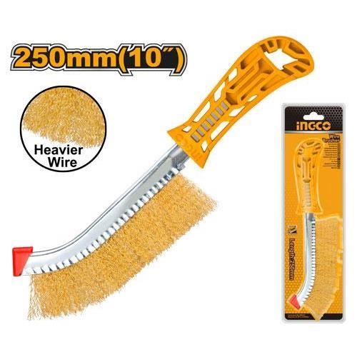 Brosse à fils métalliques avec manche - HWB02250 - INGCO