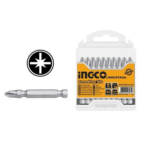 Set De 10 Embouts Pz2 50Mm - SDB11PZ223 - INGCO