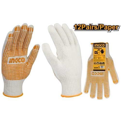 GANTS TRICOTES AVEC POINTS EN PVC XL HGVK05 INGCO