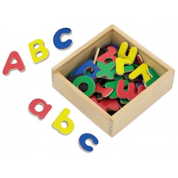 Jouet éducatif - Non spécifié - Lettres magnétiques - 52 pièces - Multicolore - Pour enfants de 2 à 8 ans