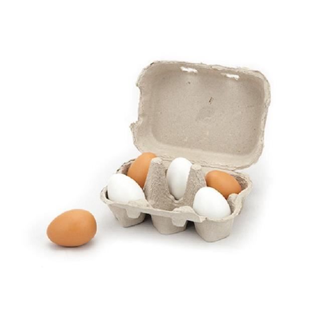 Boîte de 6 oeufs en bois