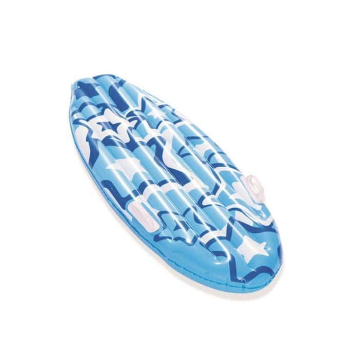 Planche de surf gonflable - Vinyle - 114 x 46 cm - Rose ou Bleu - Utilisation extérieure - Mixte