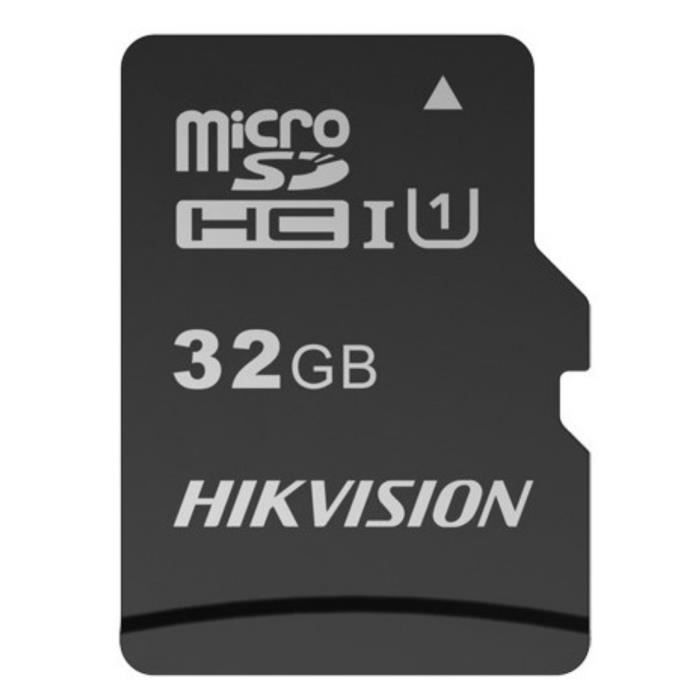 CARTE MEMOIRE HIKVISION M-SD 32G MICRO SDHC - SERIE C1 AVEC ADAPTATEUR  92MB/s 15MB/s Class 10