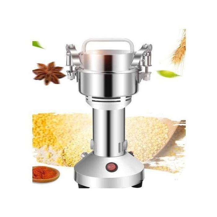 Deutschmann - Broyeur à grain électrique DM-150G — 1200 W - 150 g - Acier inoxydable