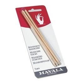 Bâtonnets sur carte - MAVALA - Repousser les cuticules - Enlever le surplus de vernis