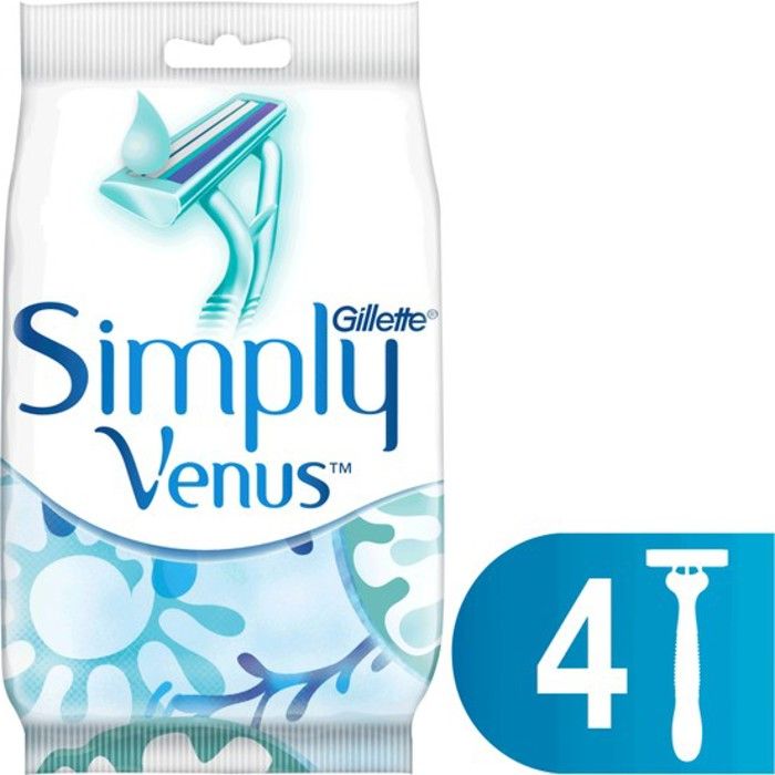 Gillette 4 Pièces Venus 2 Simplement, Rasoir