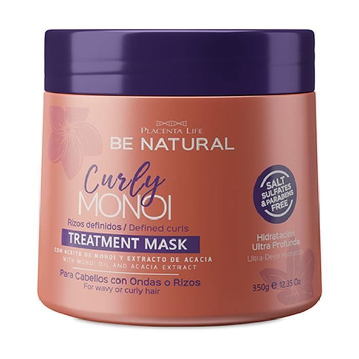Be Natural+Masque de soin CURLY MONOI Rizos Definidos 350 g de crème