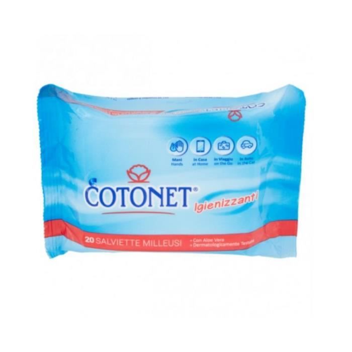cotonet lingettes mutipurpose 20 salviette