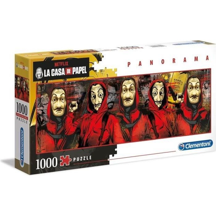 Puzzle LA CASA DE PAPEL - Masque - 1000 pièces - Adulte - Intérieur