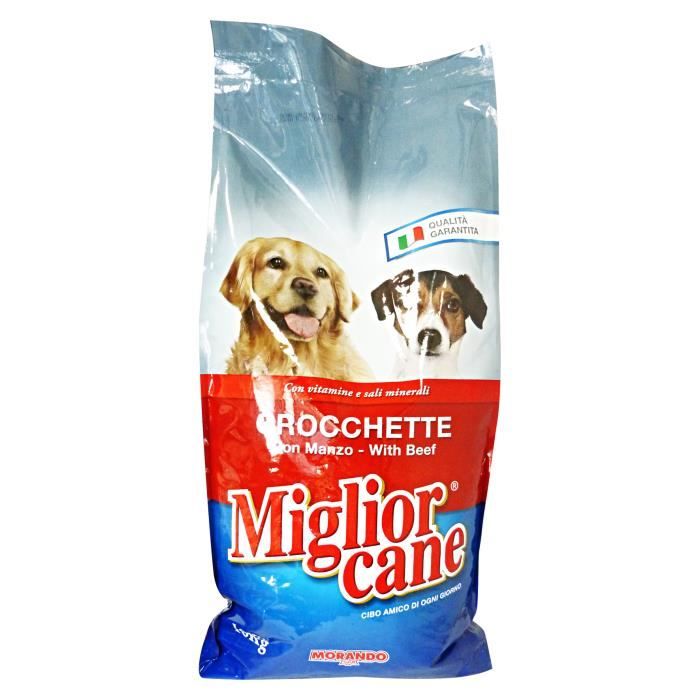 Nourriture pour chiens - MIGLIOR CANE - Croquettes de boeuf - 10 Kg - Adulte - Moyen