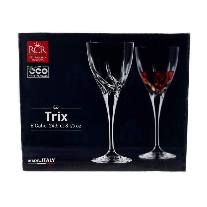 Verre à pied 24,5cl 6 pièces Trix   RCR
