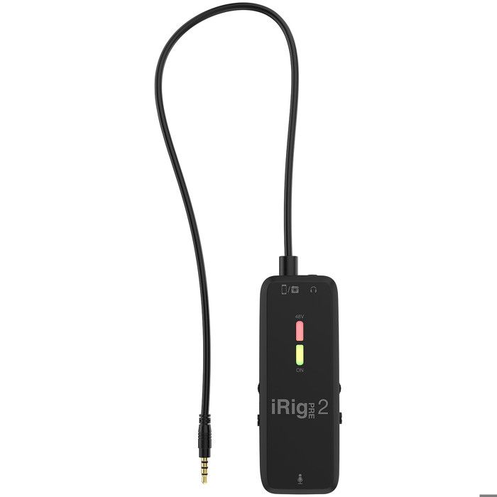 IK Multimedia iRig Pre 2 Micro-cravate Micro pour téléphone portable Type de transmission (détails):filaire