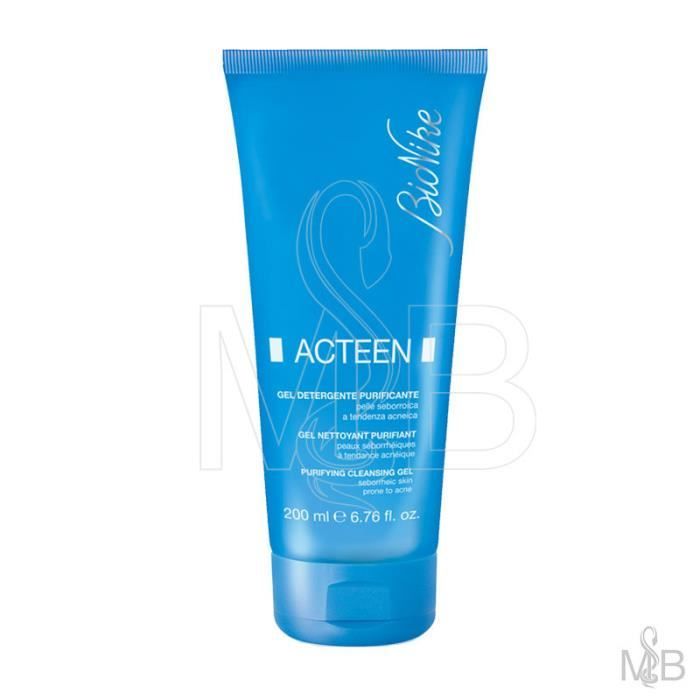 Gel nettoyant - Bionike Acteen - 200ml - Hypoallergénique - Tous types de peau