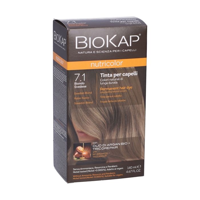 Biokap Nutricolor Teinture pour Cheveux 7.1 Blond Suédois 140ml