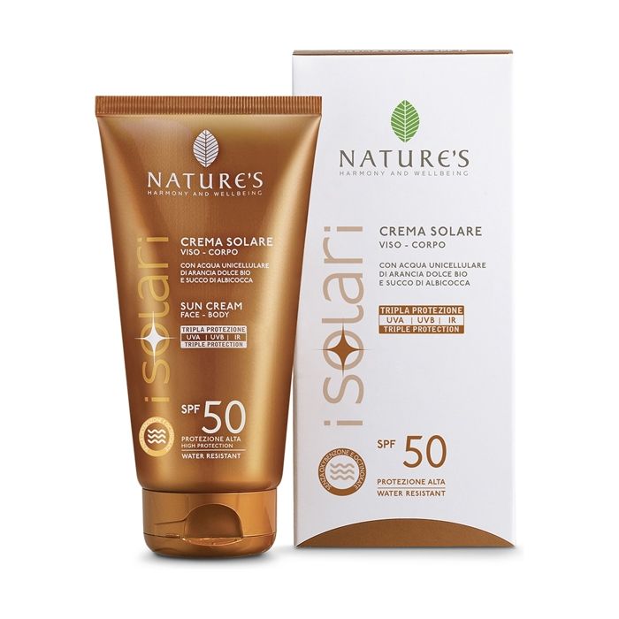 NATURE'S - Crème solaire visage et corps SPF50 150 ml de crème