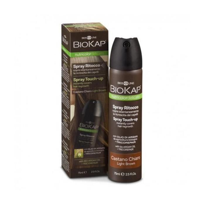 Biokap Nutricolor Delicato Spray Retouche Racines Châtain Clair 75ml