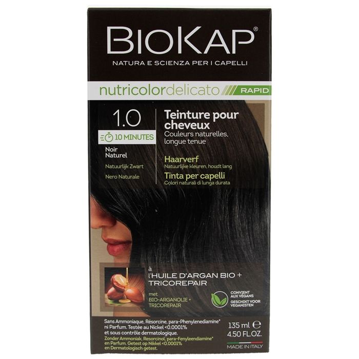 Biokap Nutricolor Delicato Rapid Noir Naturel 1.0 135ml