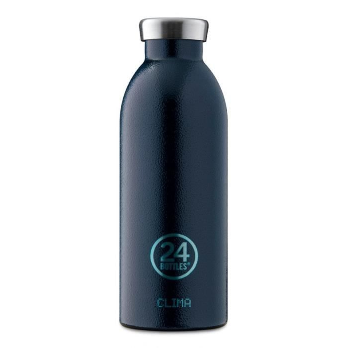 Bouteille - 24Bottles - Clima - 500 ml - Acier inoxydable - Bleu