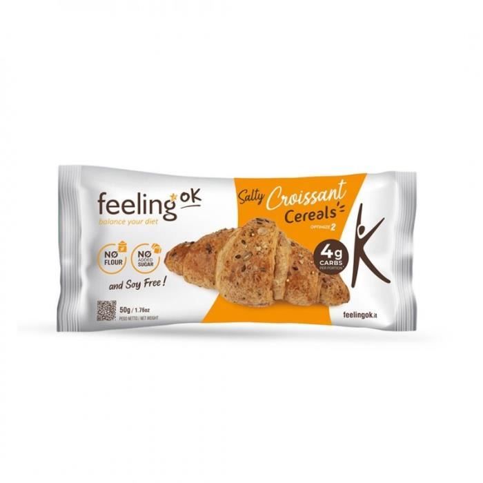 Croissant Protéiné aux Céréales, 10g de Protéines, Keto Friendly, 50g.