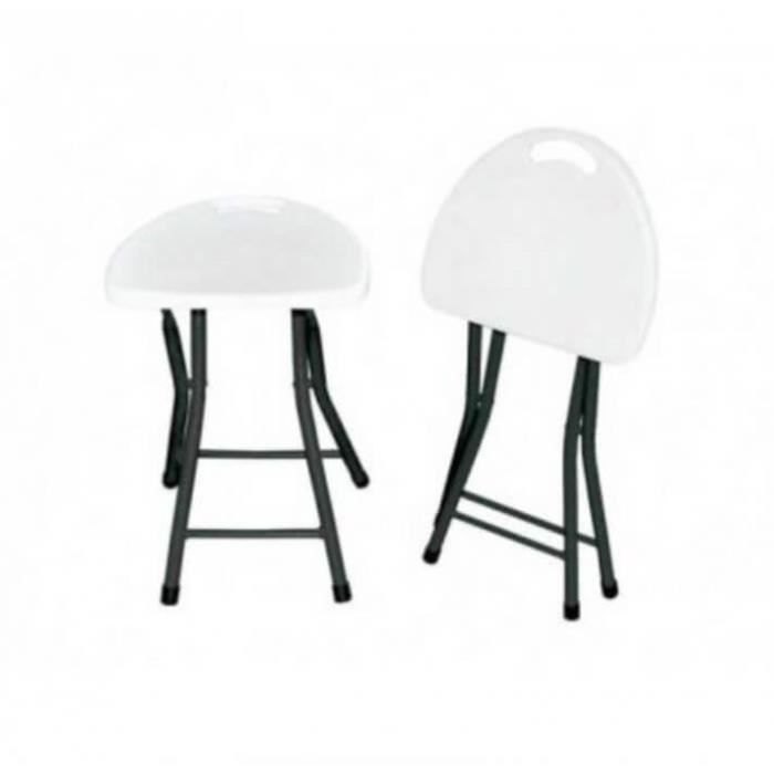 Lot de tabourets d'extérieur pliables Easy Garbar