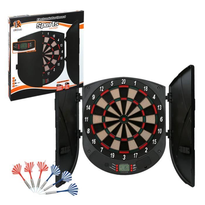 Cible électronique 50x45 cm avec 6 fléchettes Aktive Sports