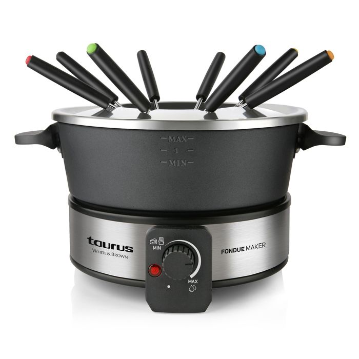 Taurus White And Brown Fondue 1000w 8 personnes - ff2