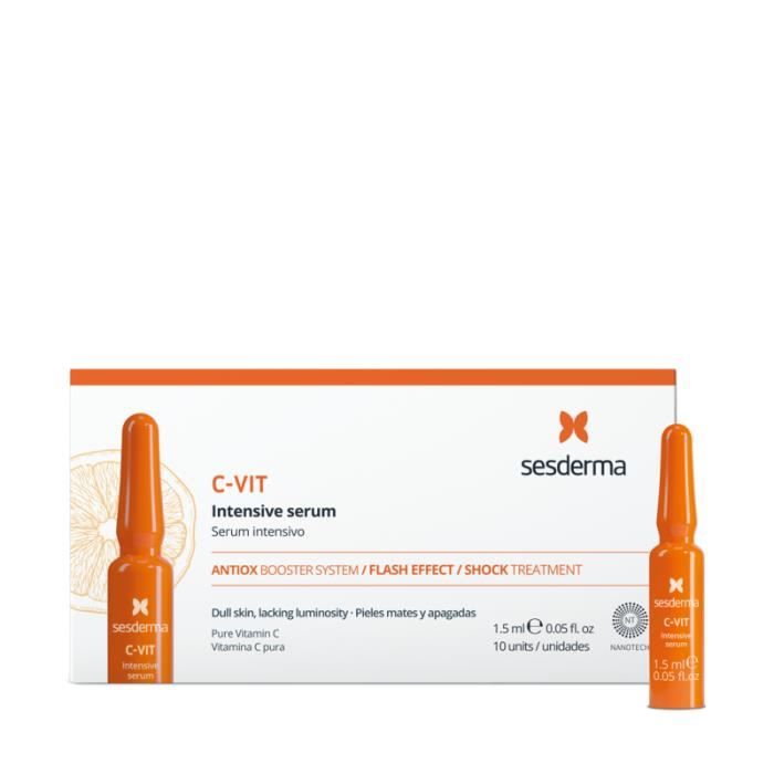 Sérum - Sesderma - C-Vit Intensive - 10 x 1,5 ml ampoules - Sans parfum - Pour tous types de peau
