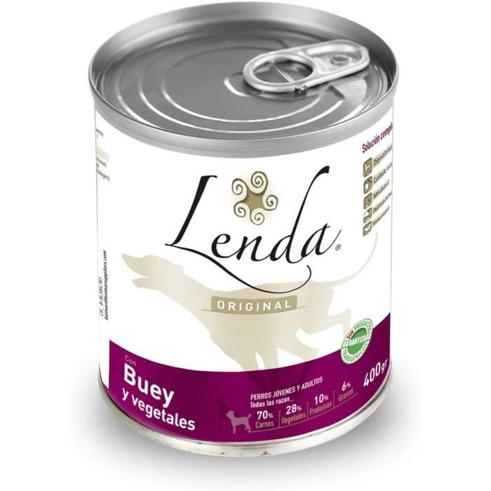 Lenda Nature Wet Nourrir Hublot Avec Pois - Pack De 12 x 400 Gr - Total : 4800 Gr