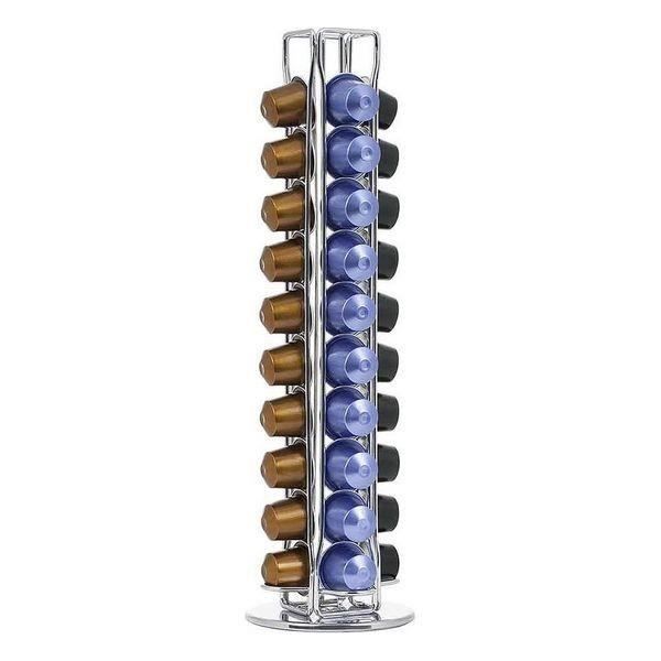 Support pour capsules de café - Quttin - 40 capsules - Bleu - Rectangulaire - Design contemporain