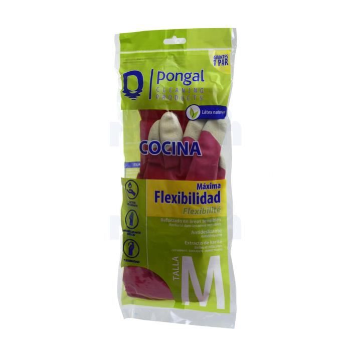 PONGAL - Gant de ménage flexibilité maximale taille M - Couleur Aléatoire